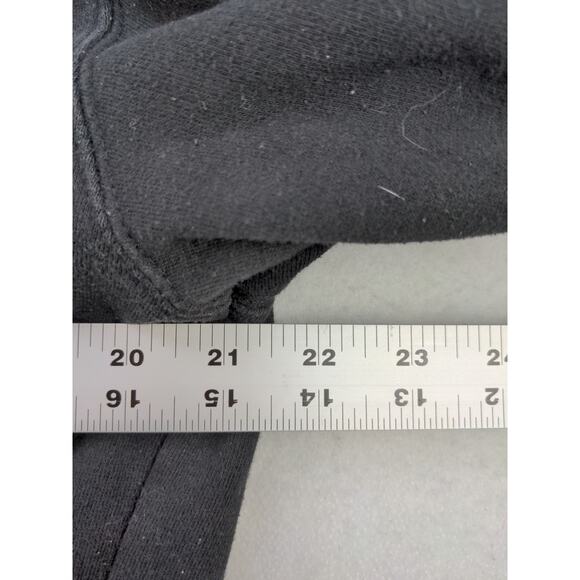 Mens Stadium Athletics Hoodie Sweatshirt Size M Pullover Patch Logo Black Gold - Picture 3 of 11